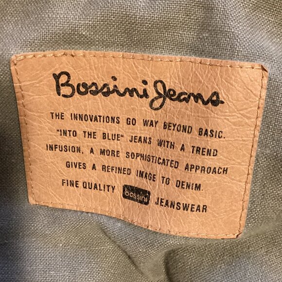 Bossini Jeans Men's Denim Jacket Corduroy Collar Lined Size S - Picture 11 of 13